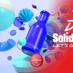 Imagem de capa para o Curso online Design 3D de produto com SolidWorks