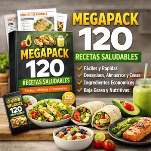 Imagen de portada para Ebook Megapack 120 Recetas Saludables