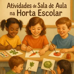 Atividades de Sala de Aula na Horta Escolar.