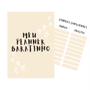 Imagem de capa para o Ebook Meu planner baratinho
