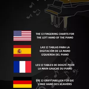 Cover image for Ebook THE 12 FINGERING CHARTS FOR THE LEFT HAND OF THE PIANO
