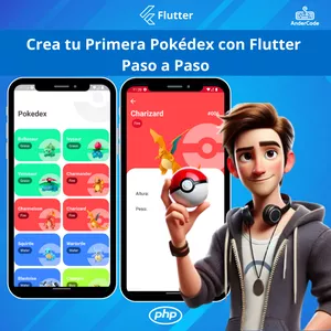 Imagen de portada para Curso online Crea tu primera Pokédex con Flutter Paso a Paso