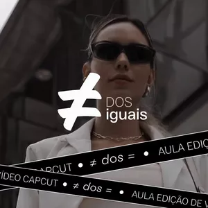 Imagem de capa para o Curso online ≠ dos = | Edição Capcut