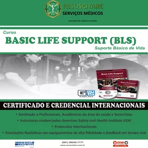 Imagem de capa para o Curso online BASIC LIFE SUPPORT (BLS) ASHI - Suporte Básico de Vida