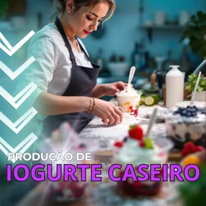 Imagem de capa para o Curso online RENDA EXTRA COM PRODUÇÃO DE IOGURTE