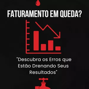 Imagem de capa para o Ebook Faturamento em Queda?  