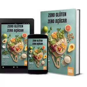 Imagem de capa para o Ebook Receitas zero glúten, zero açúcar