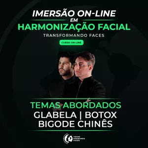 Imagem de capa para o Curso online Imersão On-line em Harmonização Facial - Glabela, Botox e Bigode Chinês 