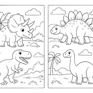 Imagen de portada para Ebook dinosaubrio colorante 