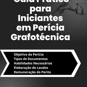 Imagem de capa para o Ebook Guia Prático para Iniciantes em Perícia Grafotécnica