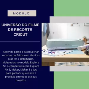 Imagem de capa para o Curso online Cricut  - Filme de Recorte
