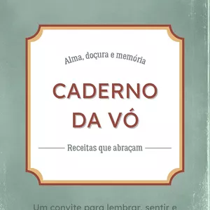 Imagem de capa para o Ebook Caderno da Vó