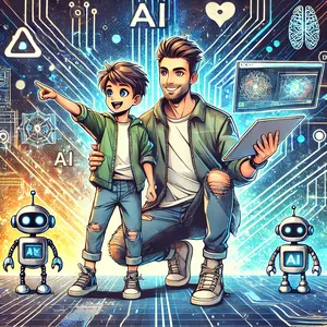 Imagem de capa para o Curso online Aventura em IA: Aprenda Inteligência Artificial Junto com seu Filho
