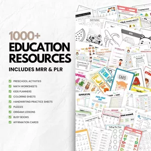 Cover image for Online course 1000+ Educational Resource Bundle PLR