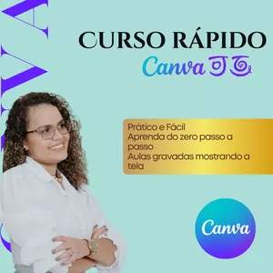 Imagem de capa para o Curso online Curso Rápido de Canva