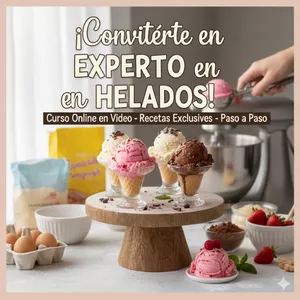 Imagen de portada para Ebook  Curso Online en Video de Helados
