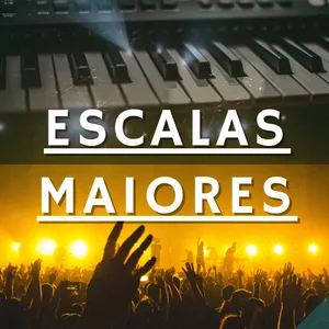 Imagem de capa para o Ebook Escalas Maiores para Teclado  e Piano