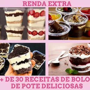 Imagem do curso Bolo de Pote Lucrativo com + de 30 Receitas de Bolo de Pote Deliciosas