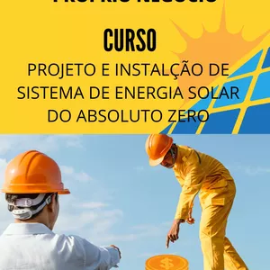 Imagem de capa para o Ebook CURSO ENERGIA SOLAR 
