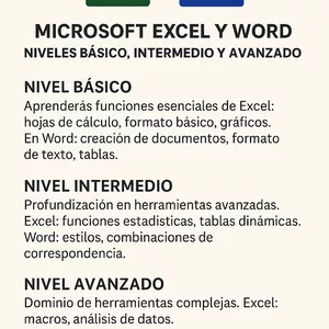 Imagen de portada para Curso online Excel y Word Básico, Intermedio y Avanzado