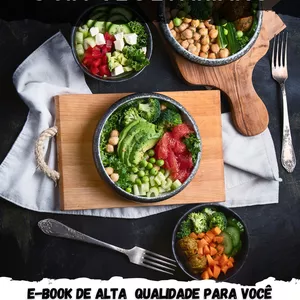 Imagem de capa para o Ebook PLR - GUIA VEGETARIANO