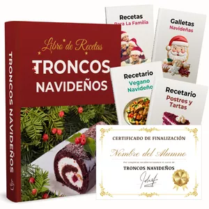 Imagen de portada para Ebook Libro de Recetas Troncos Navideños