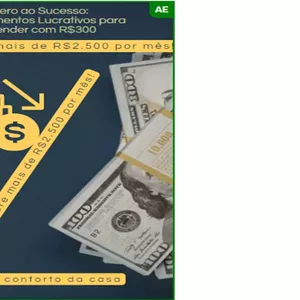 Imagem de capa para o Ebook 📘 Do Zero ao Sucesso:  4 Segmentos Lucrativos para Empreender com R$300