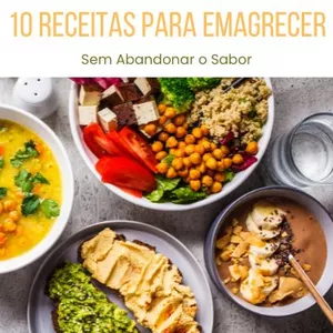 Imagem de capa para o Ebook Sabores Leves: 10 receitas para emagrecer