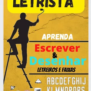 Imagem de capa para o Ebook  Letrista aprenda a escrever.