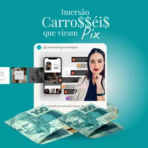 Imagem de capa para o Curso online Carrosséis que viram Pix - CVP
