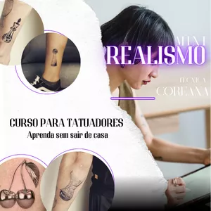 Imagem de capa para o Curso online Curso para Tatuadores - Técnica Coreana - Mini Realismo para Iniciante