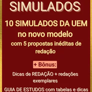 Imagem de capa para o Ebook Apostila de Simulados UEM