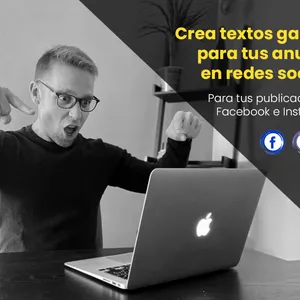 Imagen de portada para Curso online Crea textos ganadores para tus anuncios en redes sociales