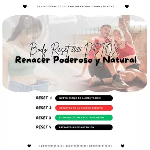 Imagen de portada para Ebook Renacer Poderoso y Natural. Body Reset 2025 DETOX 