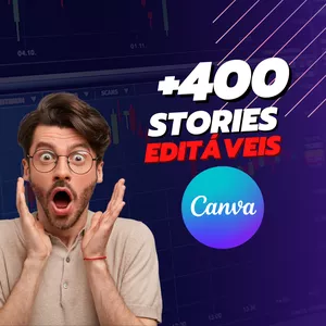 Imagem de capa para o Curso online Pack Stories Canva 