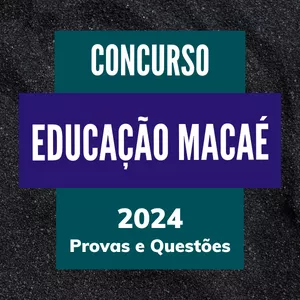 Imagem de capa para o Ebook Concurso Educação MACAÉ 2024