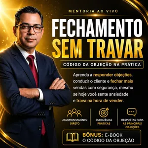 Imagem do curso Fechamento sem travar: Código da Objeção na prática