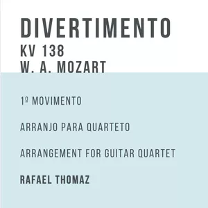 Cover image for Ebook Divertimento KV 138 - Mozart - guitar quartet