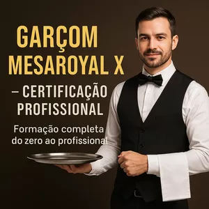 Imagem do curso Garçom MesaRoyal X – Certificação Profissional 