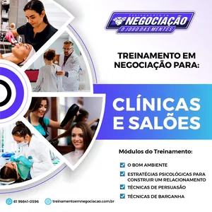 Treinamento em Negociação - O Jogo das Mentes para Clinicas e Salões
