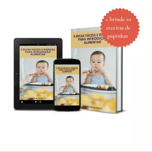 Imagem de capa para o Ebook 5 Dicas fáceis e rápidas para introdução alimentar