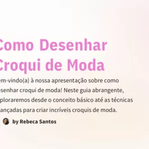 Imagem de capa para o Ebook Como desenhar croqui de moda