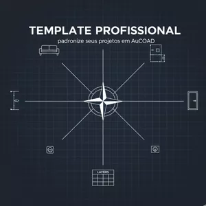 Imagem de capa para o Ebook Template Profissional - Padronize seus projetos em AutoCAD