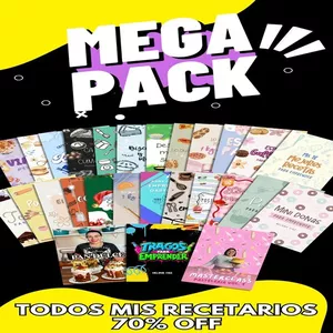 Imagen de portada para Ebook MEGA PACK: TODOS MIS RECETARIOS Y MASTERCLASS A UN SÚPER PRECIO!