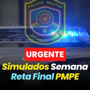 Imagem de capa para o Ebook simulado PM PE reta final.