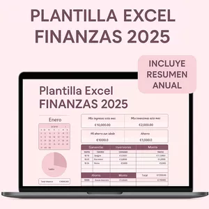 Imagen de portada para Ebook Plantilla Excel 2025 – Organiza tu dinero, ahorra y crece tu negocio