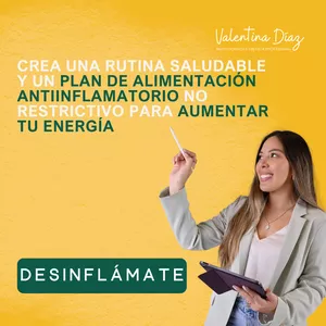 Imagen de portada para Evento online Desinflámate y aumenta tu energía