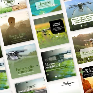 Imagem de capa para o Curso online CANVA DRONES AGRÍCOLAS