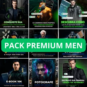 Imagem de capa para o Ebook PACK PREMIUM MAN - PLR