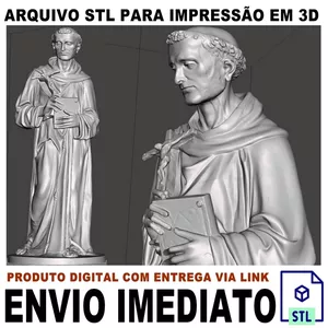 Imagem de capa para o Curso online STL Para Impressão 3D - Frade Francisco de Assis